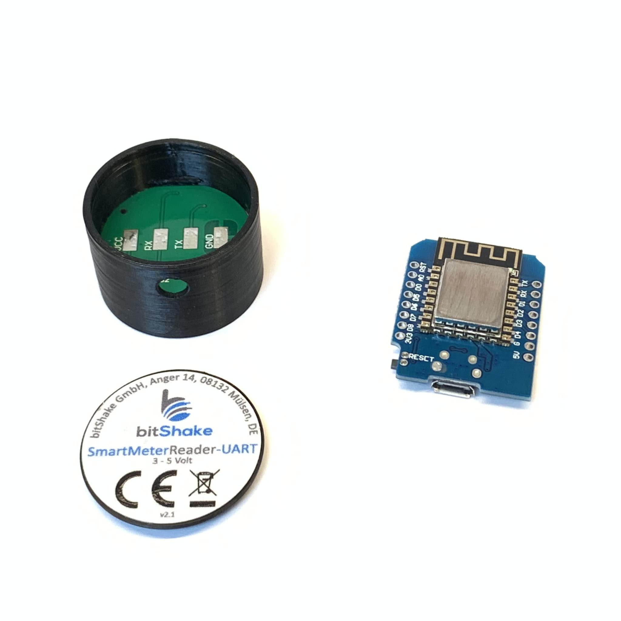 bitShake SmartMeterReader - WiFi Set | IR Lesekopf | TASMOTA vorinstalliert | WLAN | MQTT