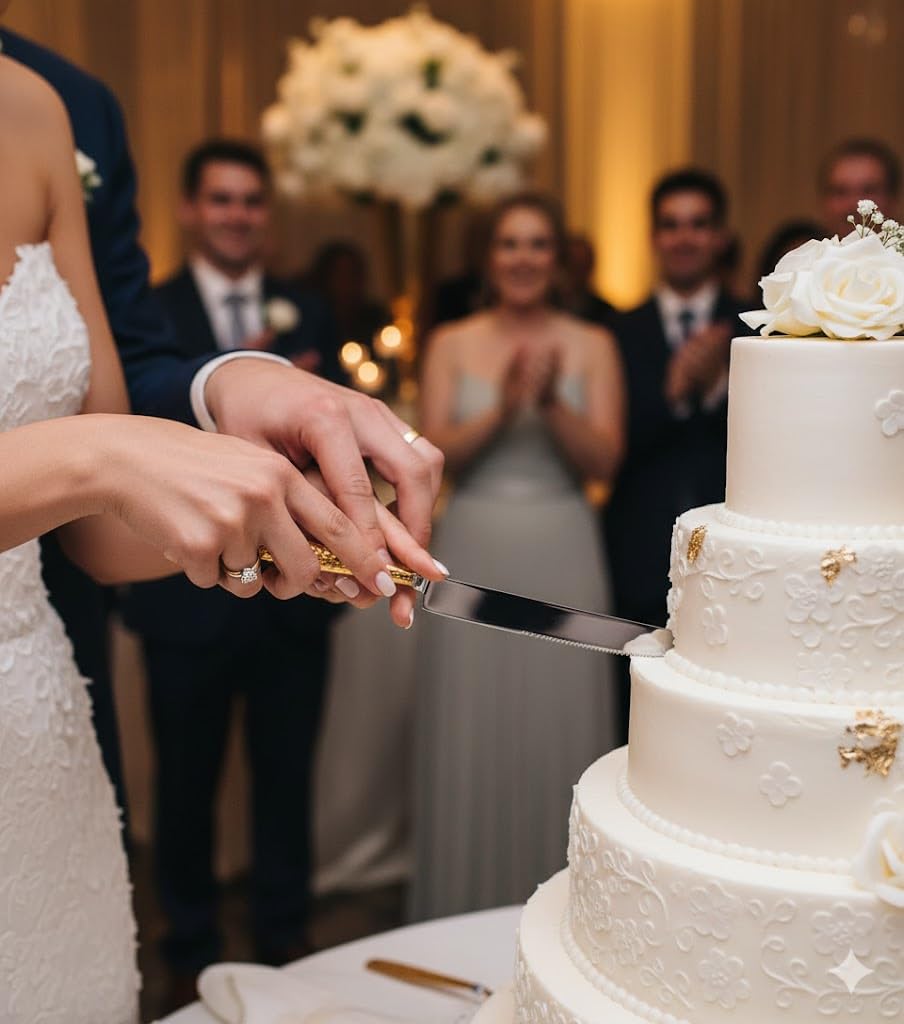 Set di coltelli da torta in ottone martellato e acciaio inossidabile per torte e server per matrimoni feste a casa anniversari pasticceria servire e coltelli set