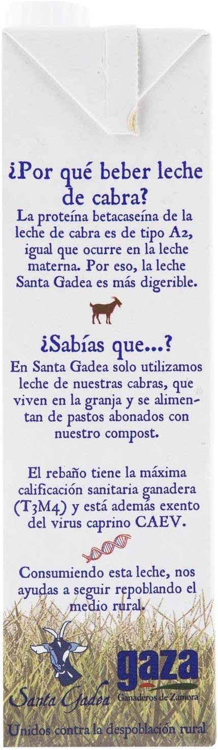 Leche de Cabra Ecológica 6 Litros - Santa Gadea | Semidesnatada, Suave y Sostenible | Ganadería Propia en España - Imagen 5