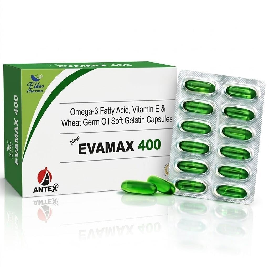 [BRSRYFA6BEHBU2Y4] Vitamin E 400 mg Capsules for Face & Hair | 100% Natural Vitamin E Supplement with Vitamin E Oil | Supports Healthy Skin, Hair & Nails | Paraben Free | Softgel Capsules