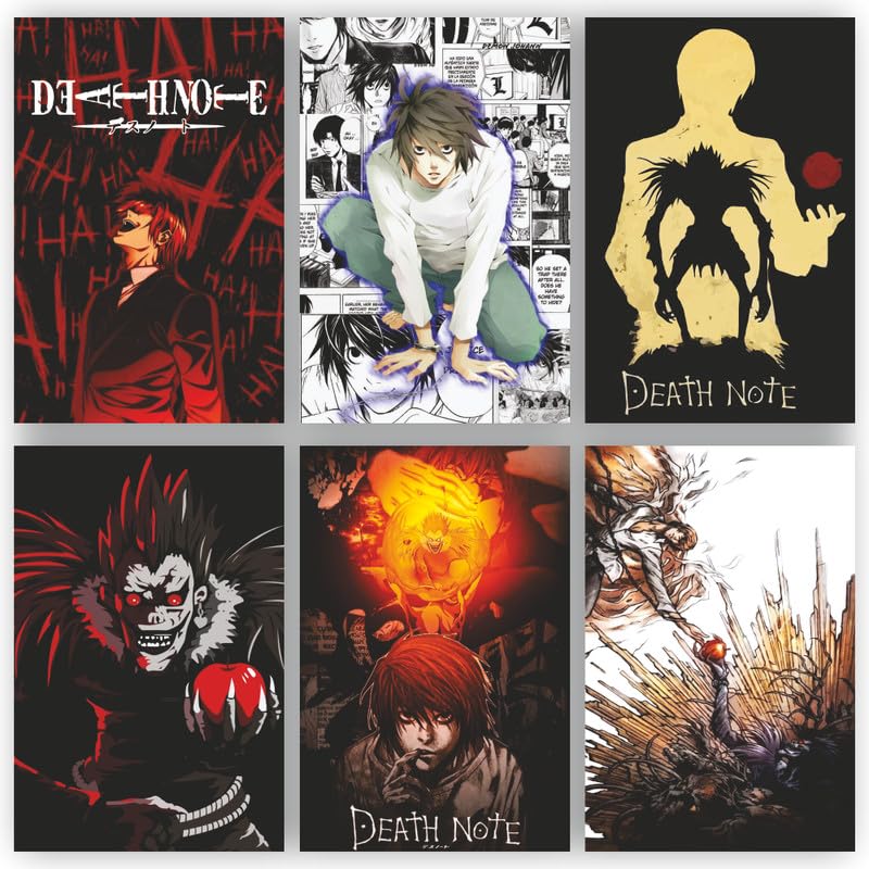 RAINFIRE CREATION Death Note Poster - Pack of 6 Combo Posters Set | Art Print for Home Room Office Decor – Size 8x12 inches-image-12