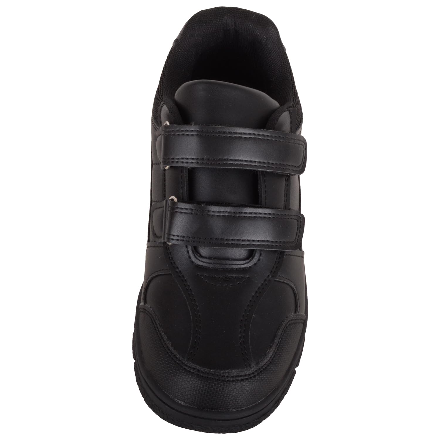 ABSOLUTE FOOTWEAR Chaussures d'école Twin Touch and Close en similicuir pour garçons