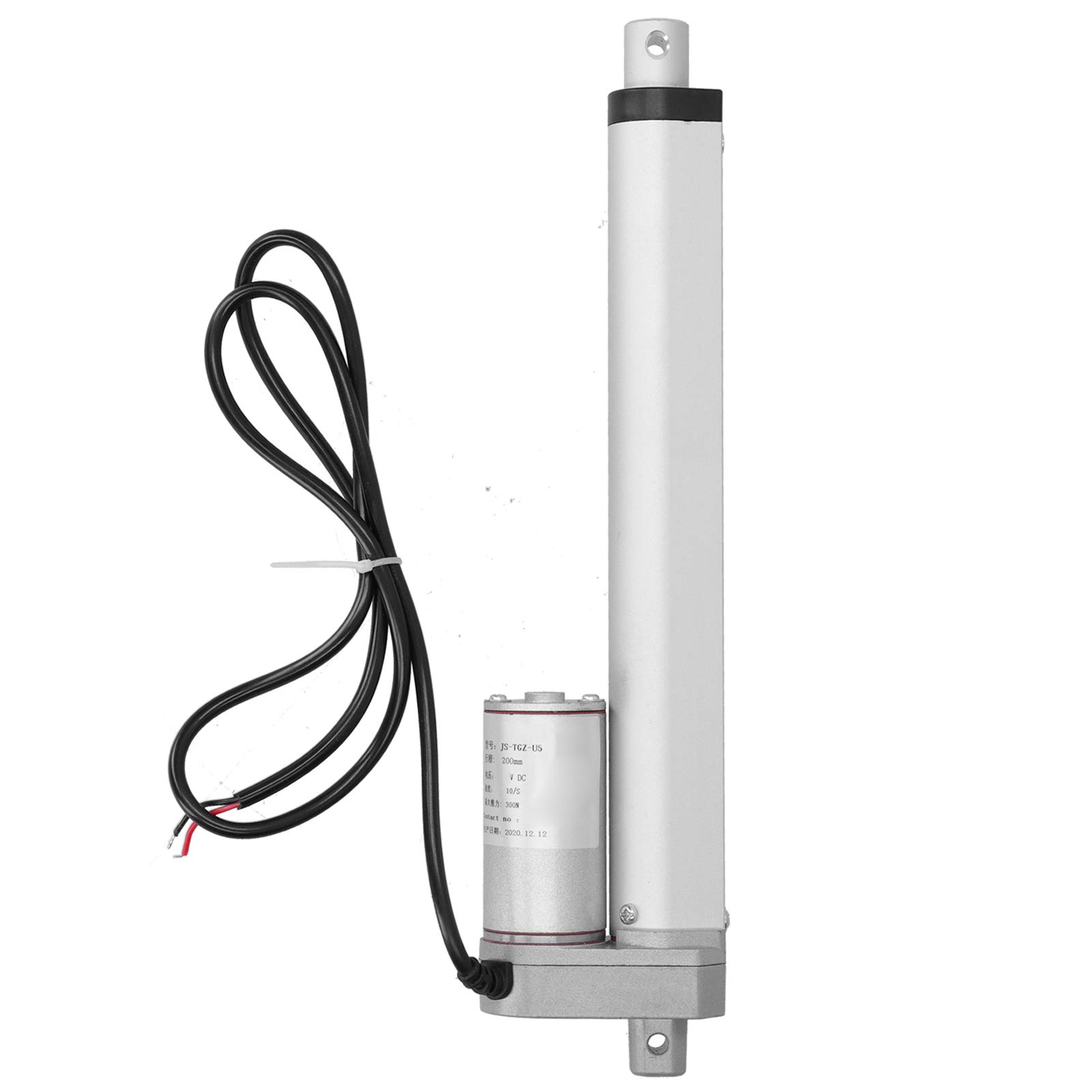 FTVOGUE Actuador Lineal Eléctrico, de 200 Mm, Fuerza de 300 N (24VDC)