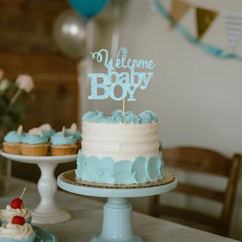 Baby Shower Cake Topper, Baby Shower Cake Decorations, Baby Cake Topper - Image 4
