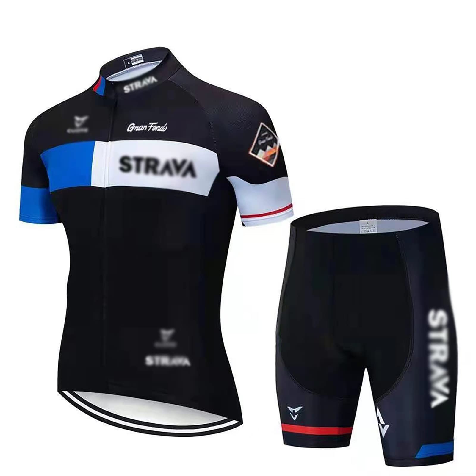 Conjunto De Ropa De Ciclismo, Traje De Ciclismo De Verano para Hombre para Bicicletas MTB con Pantalones Cortos Acolchados De Gel Transpirable Y De Secado Rápido G,L