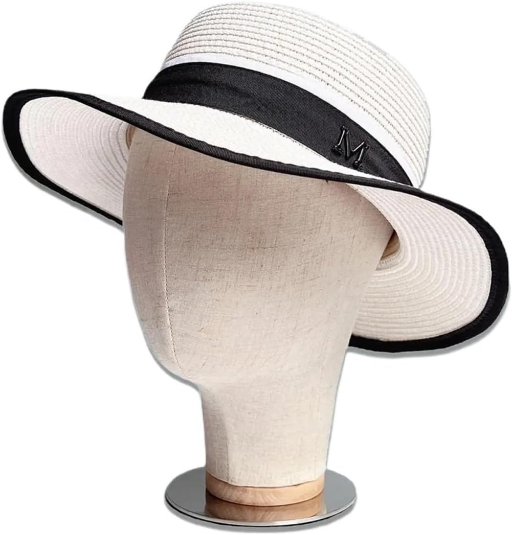 CONGRUI Mannequin Head Model Stand Multipurpose Stable Base Hat Display For Shopping Mall Accessories Practical(Argent Bottom)