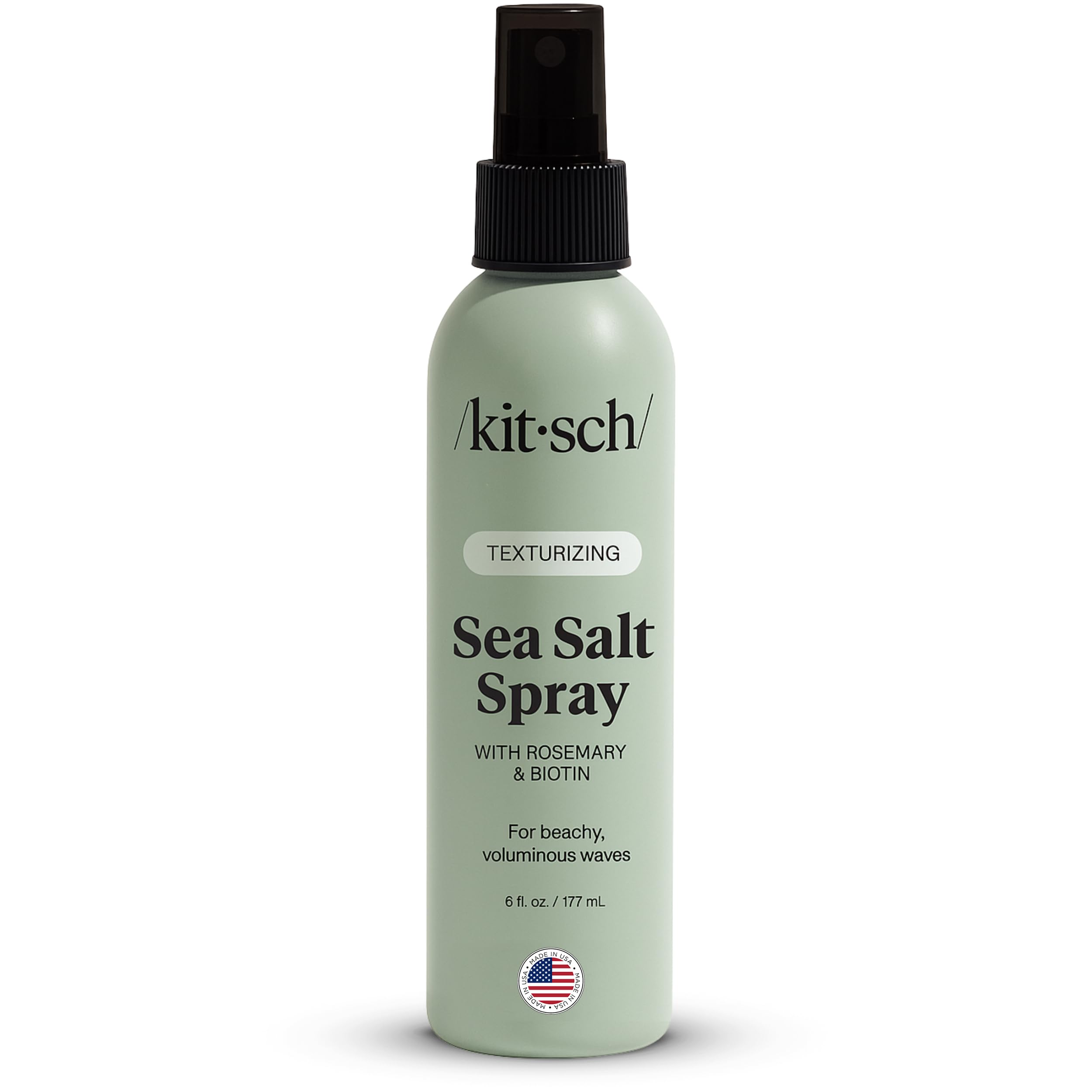 Kitsch Sea Salt Spray for Men and Women | Hair Spray with Rosemary, Biotin, Magnesium – Hair Texturizer for Natural Curls and Beach Waves, 177 mL