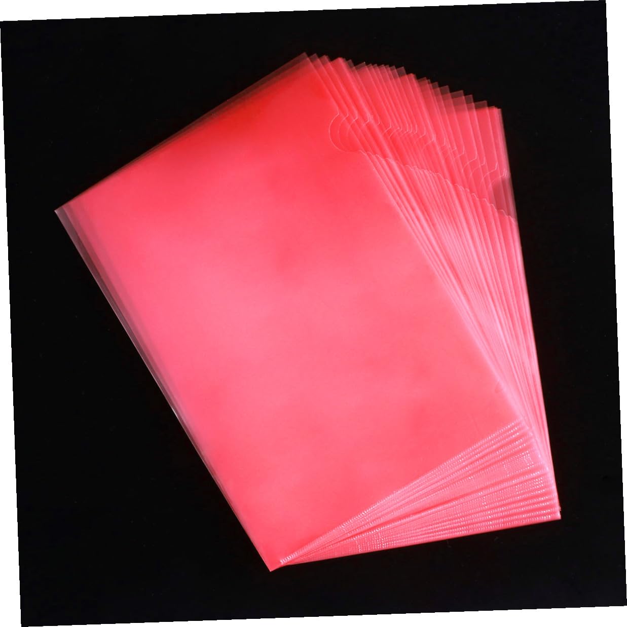 DOITOOL 60 Piezas Carpetas Transparentes Tipo de Fundas de Plástico PP Resistentes para Organizador Práctico para Oficina Escuela y