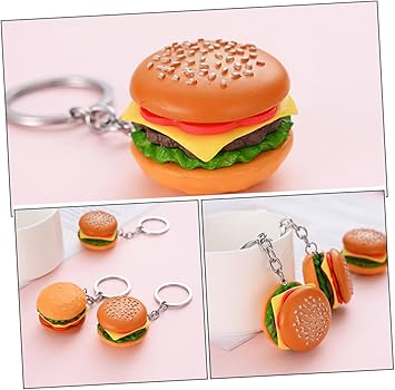 Amazon.co.jp: [COLLBATH] ハンバーガーキーホルダー シミュレーション
