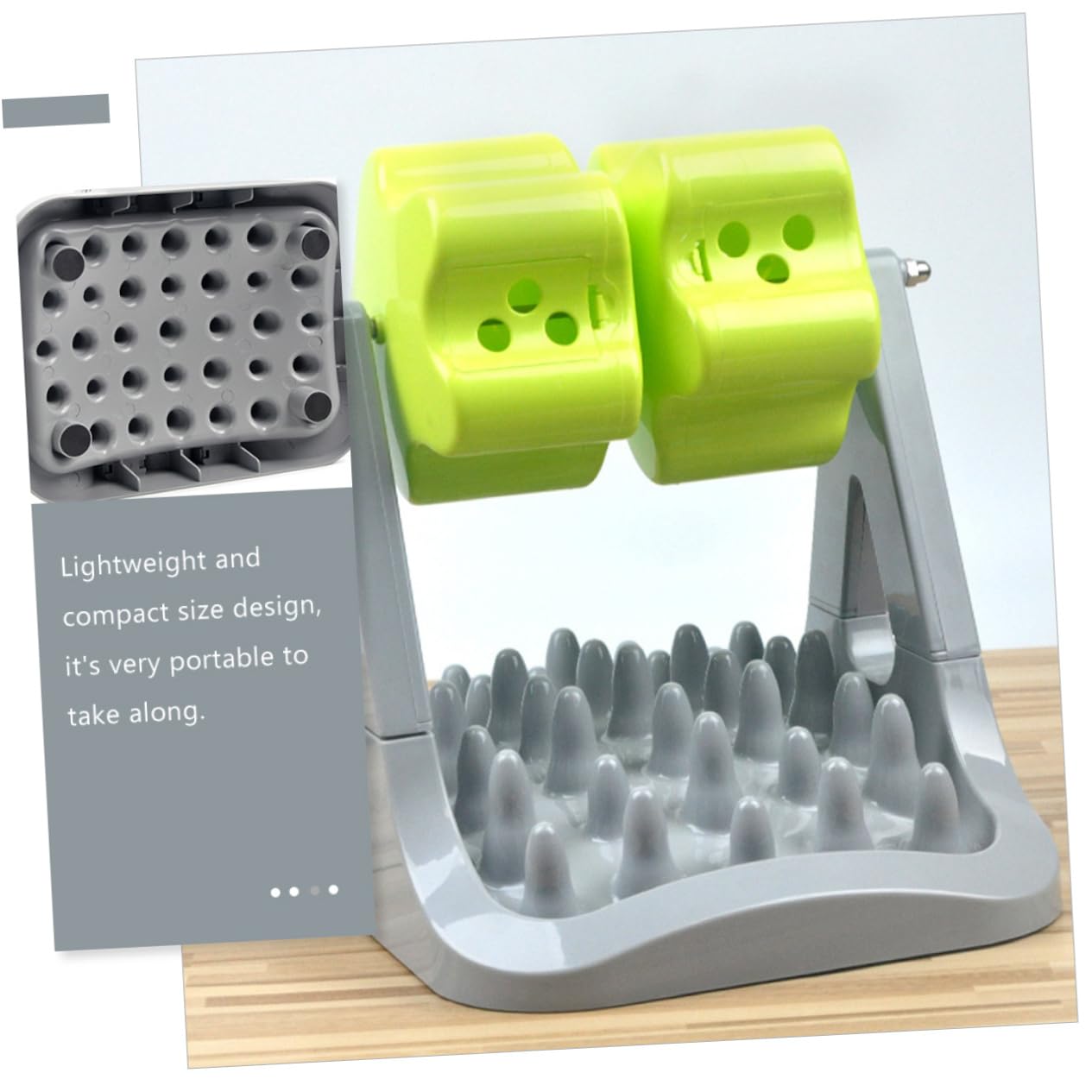 minkissy Juguete con Fugas de Rodillos comedero Lento para Perros Juguetes dogman Juguetes para Perros pequeños Plato de Comida para Perros comedero para Perros automático dispensador