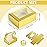 Zonon 30 Pcs Soap Boxes for Homemade Packaging, Mini Kraft Treat Boxes with Window for Bakery Candy Soap Making Gift Packaging(3.7 x 2.6 x 1.37 Inch,Gold)