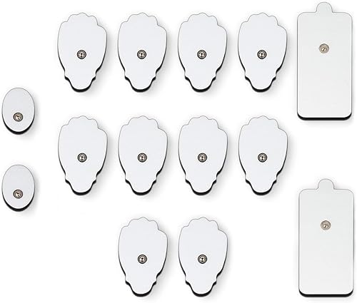 MegaWise 14 almohadillas de masaje de repuesto para electrodos reutilizables EMS/Tens de 0.138 in