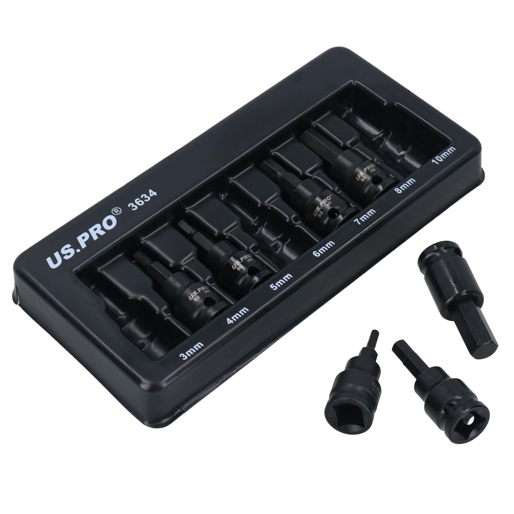 Klucz imbusowy + Torx Star Impact Stubby Nasadki 3/20.3 cm Napęd T20-T60 3mm-10mm