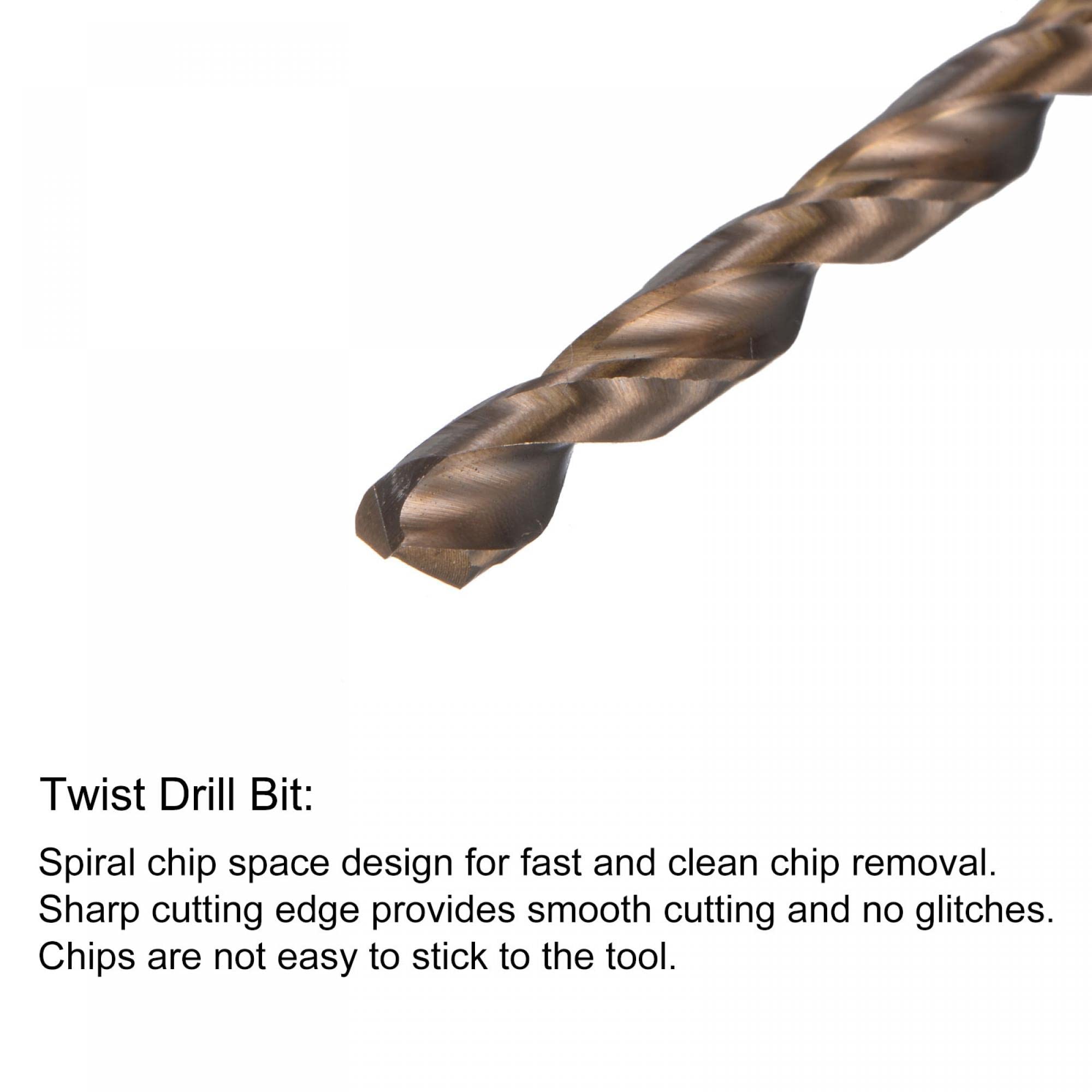 Rubinetti Metrici Punta Spirale Maschi Filettare Metrici HSS Sourcingmap - 2 Pezzi Con Placcatura Titanio Maschi Per Acciaio Inossidabile - Foto 3