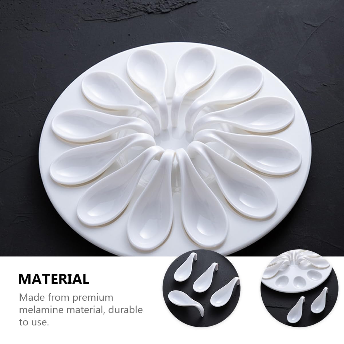 Garneck Dish Set Plate Tray Serving Platter Kitchen Supply Meatball Dish Restaurant Food Storage Plate Multiple Spoon Combinations