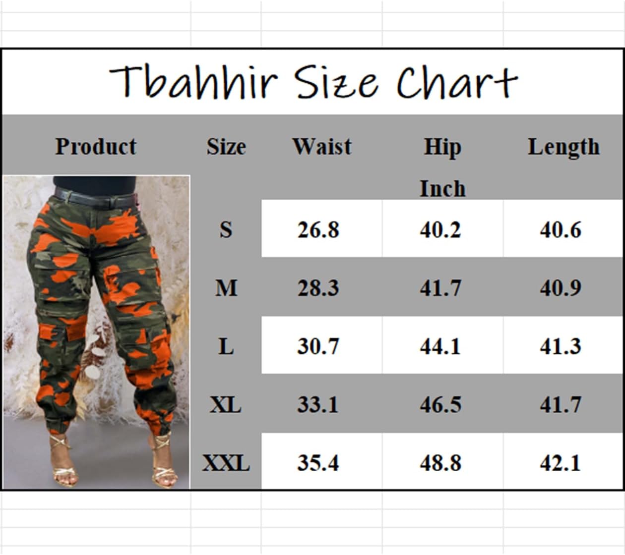 Tbahhir Womens Camo Jogger Pants, Cargo Print High Waisted Sweatpants Jogging Trousers with Pockets Casual Y2k Dressy - Image 4