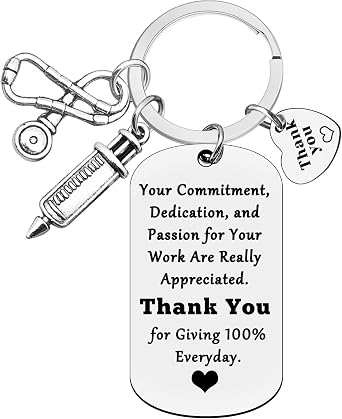 Xiahuyu Nurse Thank You Gifts RN Nurse Keychain Nursing Student Graduation Christmas Birthday Nurse Week Day Gifts