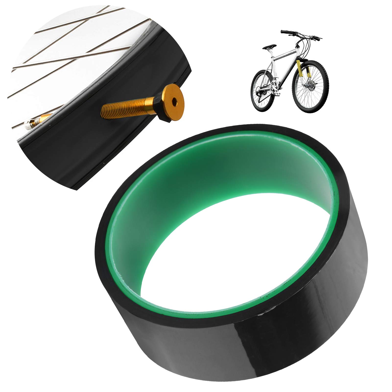 Topyond 31mm Bicycle Rim Tape, Ultra-Light Tubeless Tire Sealing Strip, Rim Tape for MTB and Road Bikes, Pet Material Bicycle Tape for Rim Protection and Spoke Hole Sealing