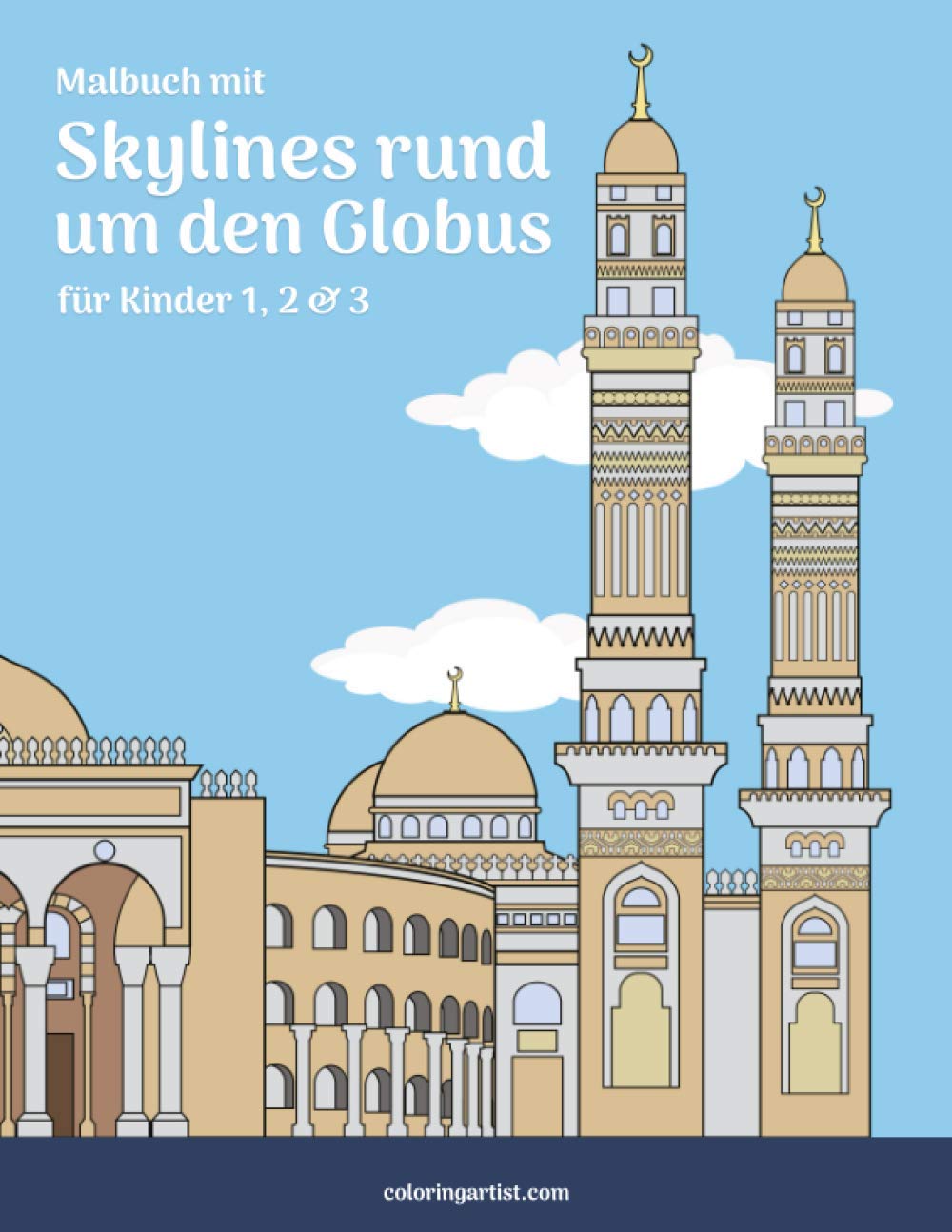 Livre de coloriage skylines pour enfants : finis les écrans, place à la créativité