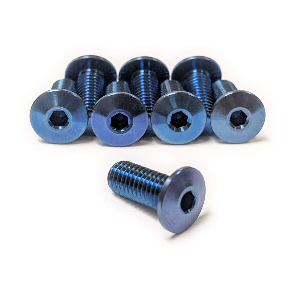 Terske Unique Ultra-Low Profile Titanium Bottle Cage Bolts