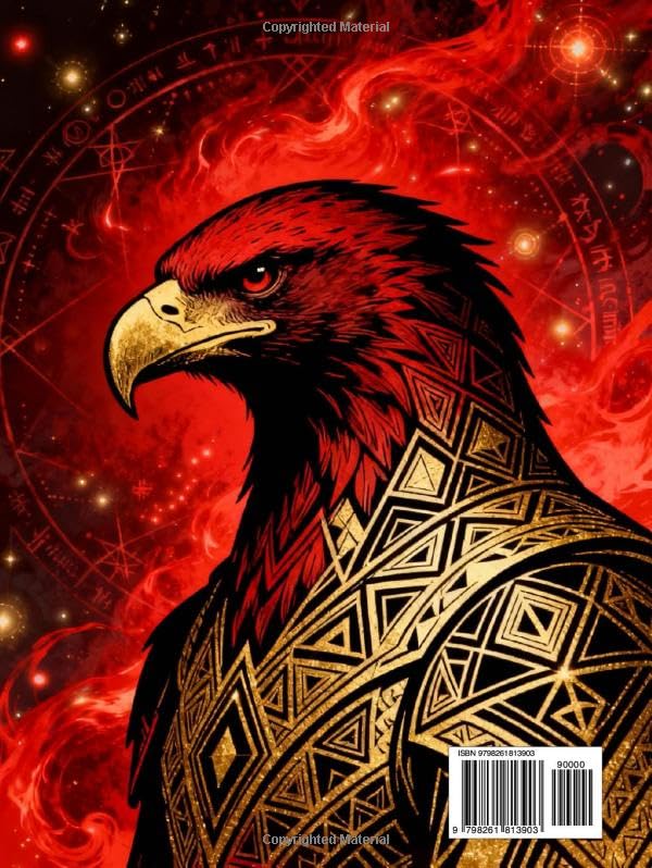 Miniatura 2 de Eagles of Power with Arcane Patterns A Mystical Adult Coloring Book Featuring Majestic Eagles, Sacred Geometry, and Intricate Arcane Designs for