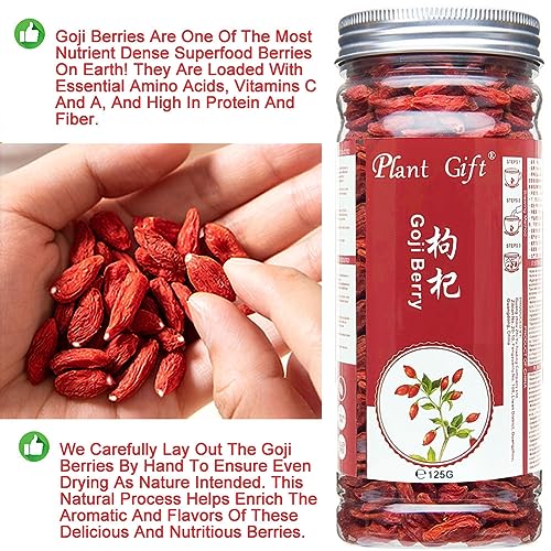 Plant Gift Goji Berries, Goji Berry Tea, 枸杞 Herbal Tea Goji Berries Dried, Chinese Wolfberry, Dry Fruits, Chinese Food 125G / 4.41oz - Image 5