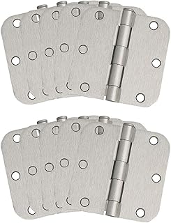 Design House 181420 10-Pack Hinge 3.5", Satin Nickel
