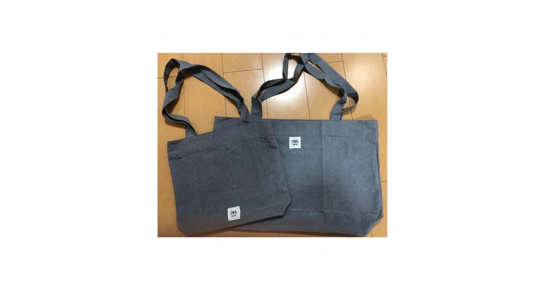 エコバッグ グレー bag_flower_gray_297a95ee-294c-