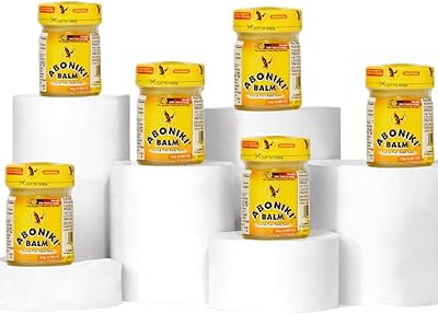 Aboniki Balm 6 Glass Jars - Powerful and Fast-Acting Pain Relief for Muscles, Joints, and Whole Body. Get Quick Relief and Comfort with The Original Balm - Soothes Aches and Pains.