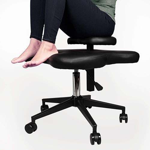 Miniatura 4 de Topay Silla de rodillas con patas cruzadas para amantes del yoga, fanáticos del fitness y aquellos con dolores de espalda o piernas de piel