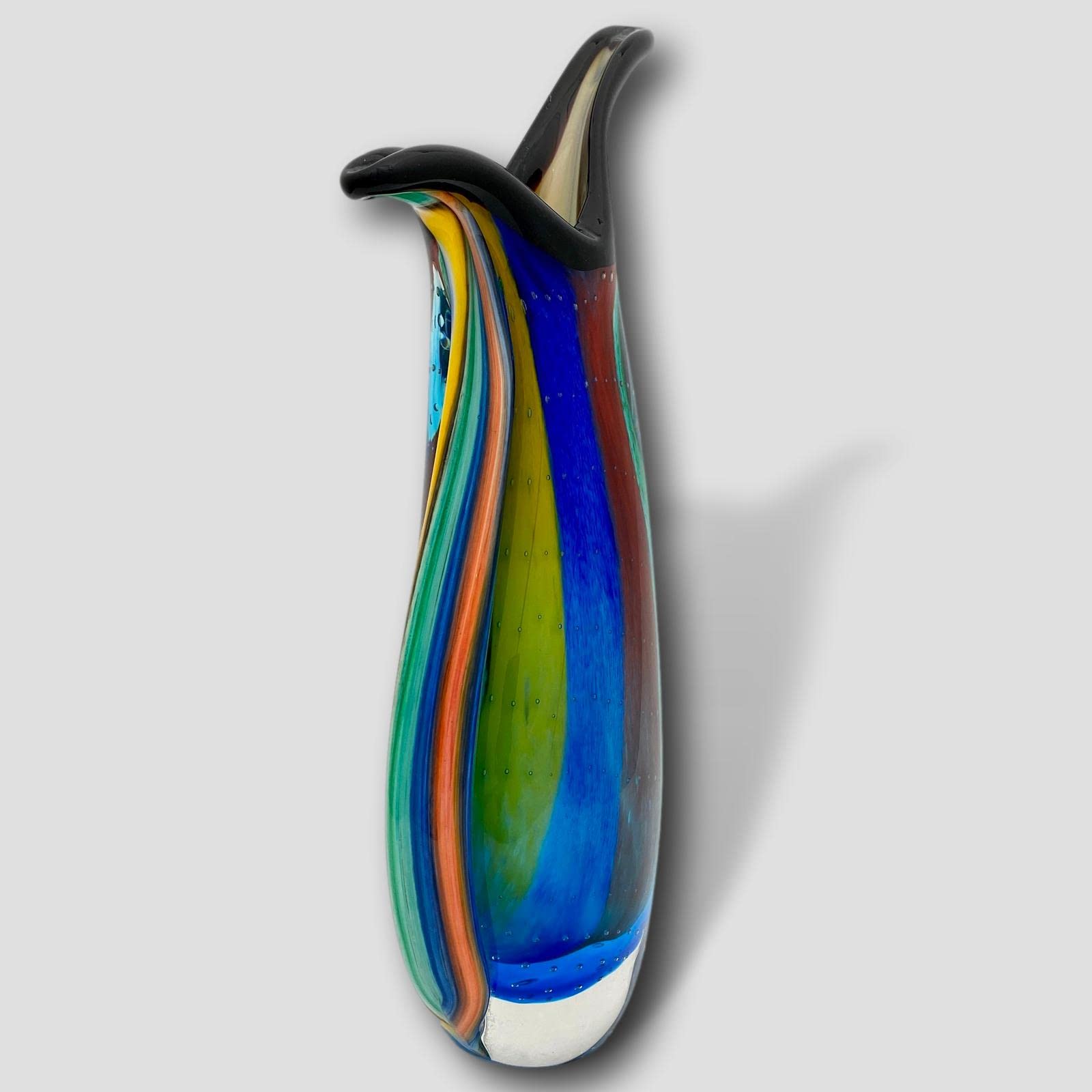 Jarrón de Cristal - Estilo Murano Antiguo - 30 cm, 2 kg