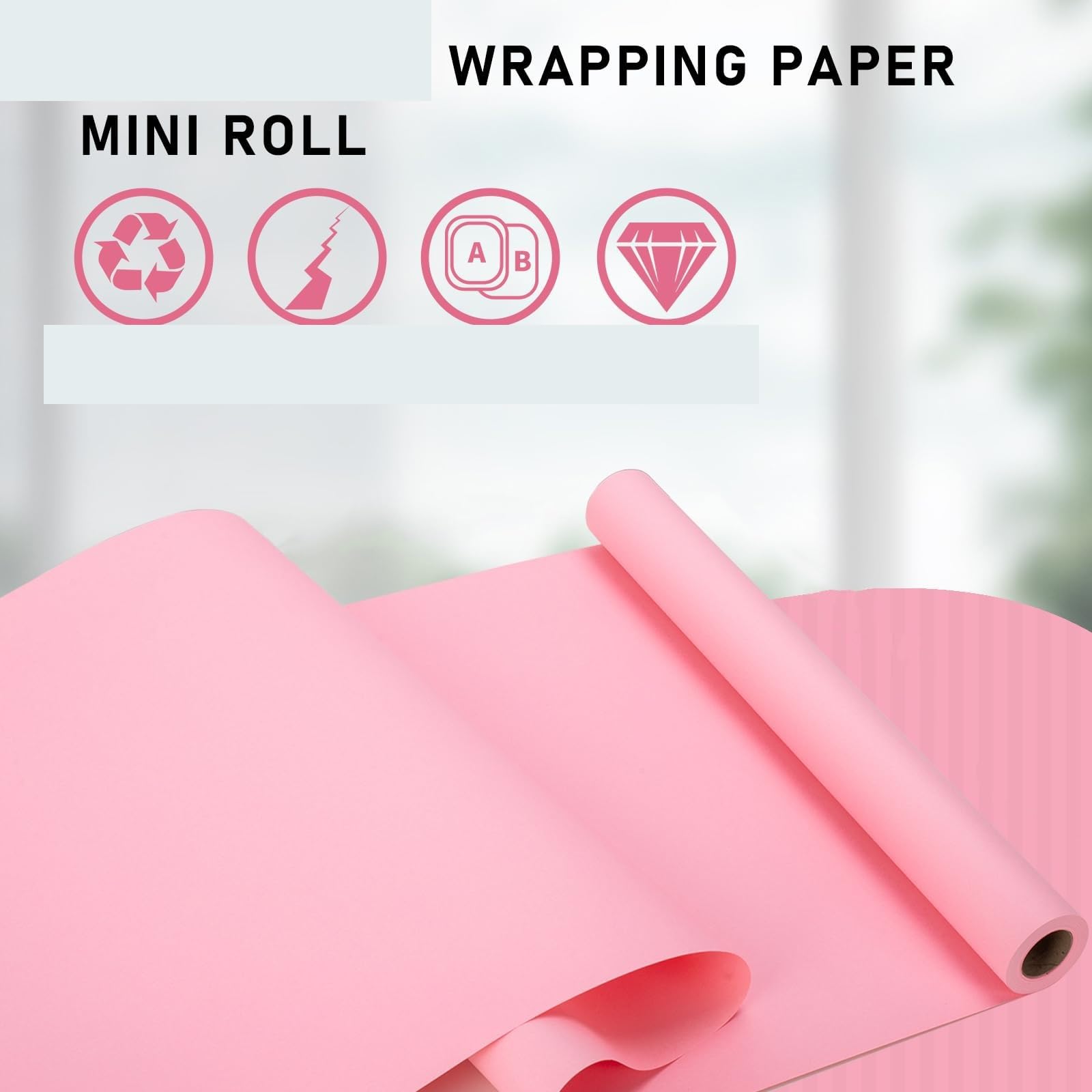 Present Paper Roll Mehrzweck-Geschenkpapier für Valentinstag, Hochzeit