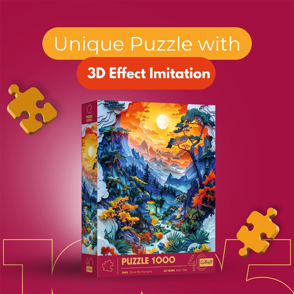 Amazon.com: Trefl Paper Art: Valley - 1000 Piece Puzzle 26.9