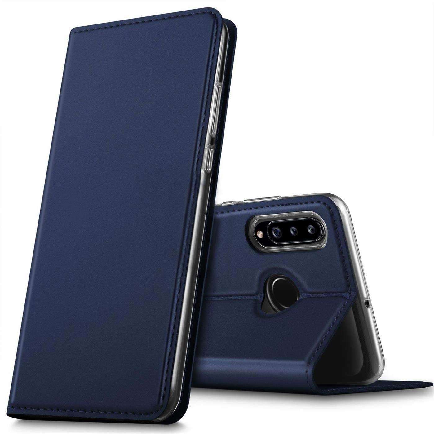 Verco case per Samsung Galaxy A20s Cover, Custodia a Libro Pelle PU per Samsung A20s Booklet Protettiva [magnetica integrata], Azzurro