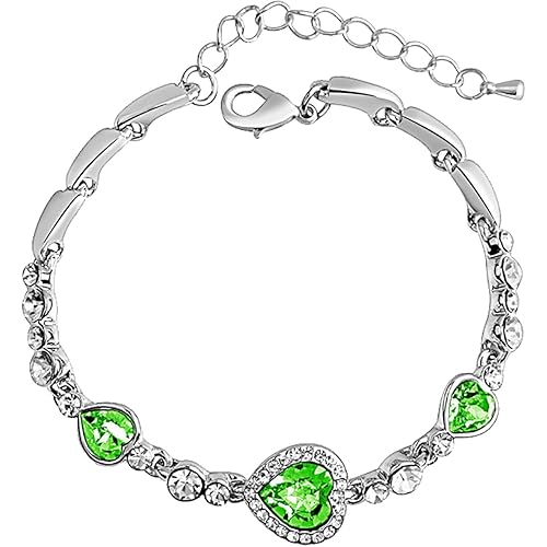 925 Sterling Silver Bracelet for Women 2025 Trendy Adjustable Heart Diamond Bangle Dainty Bracelets Birthday Gifts for her