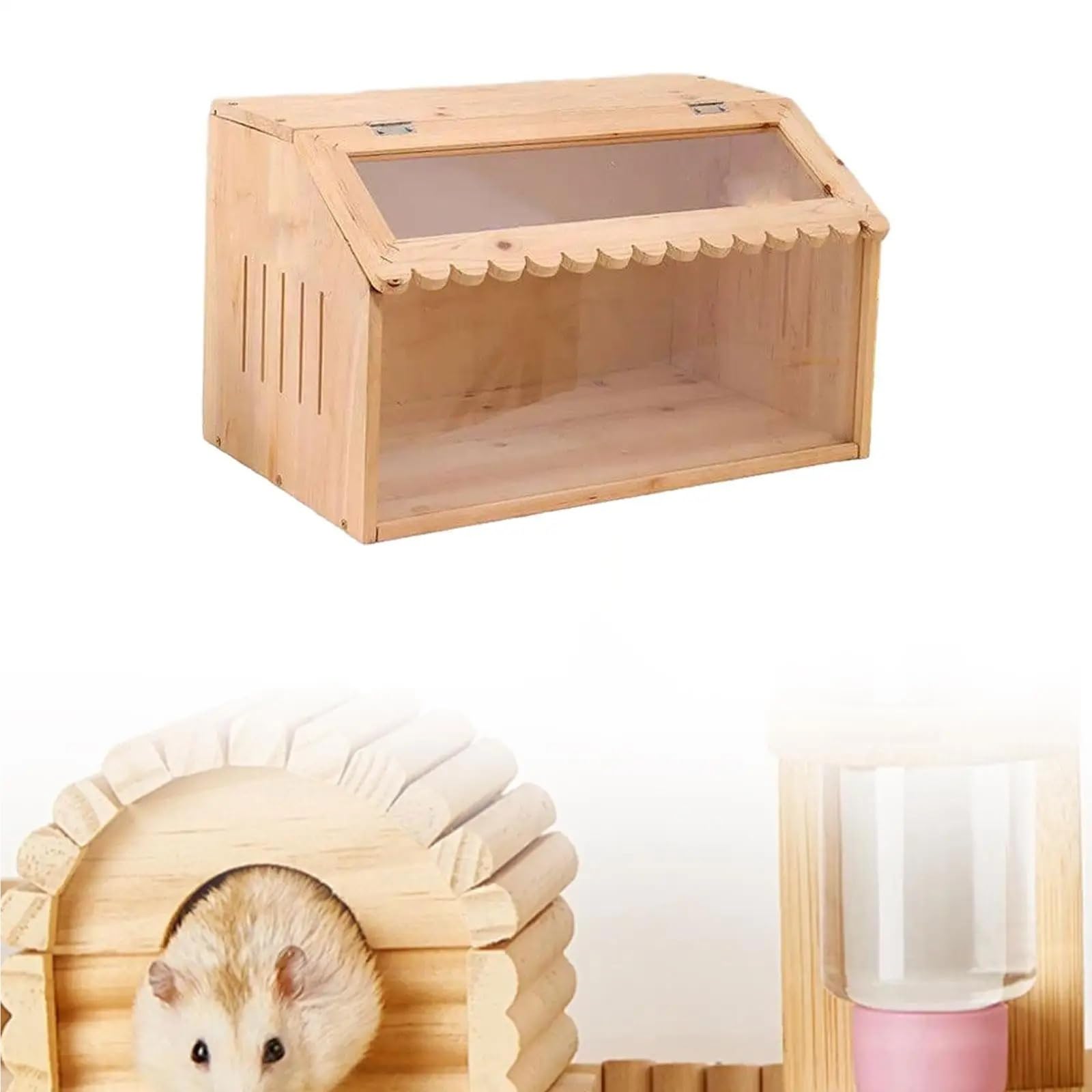 Hamsterkäfig Box for Küken, Leichter Zuchtboxkäfig for kleine Hamster, Vögel, Hühner, Enten(50x30x30cm)