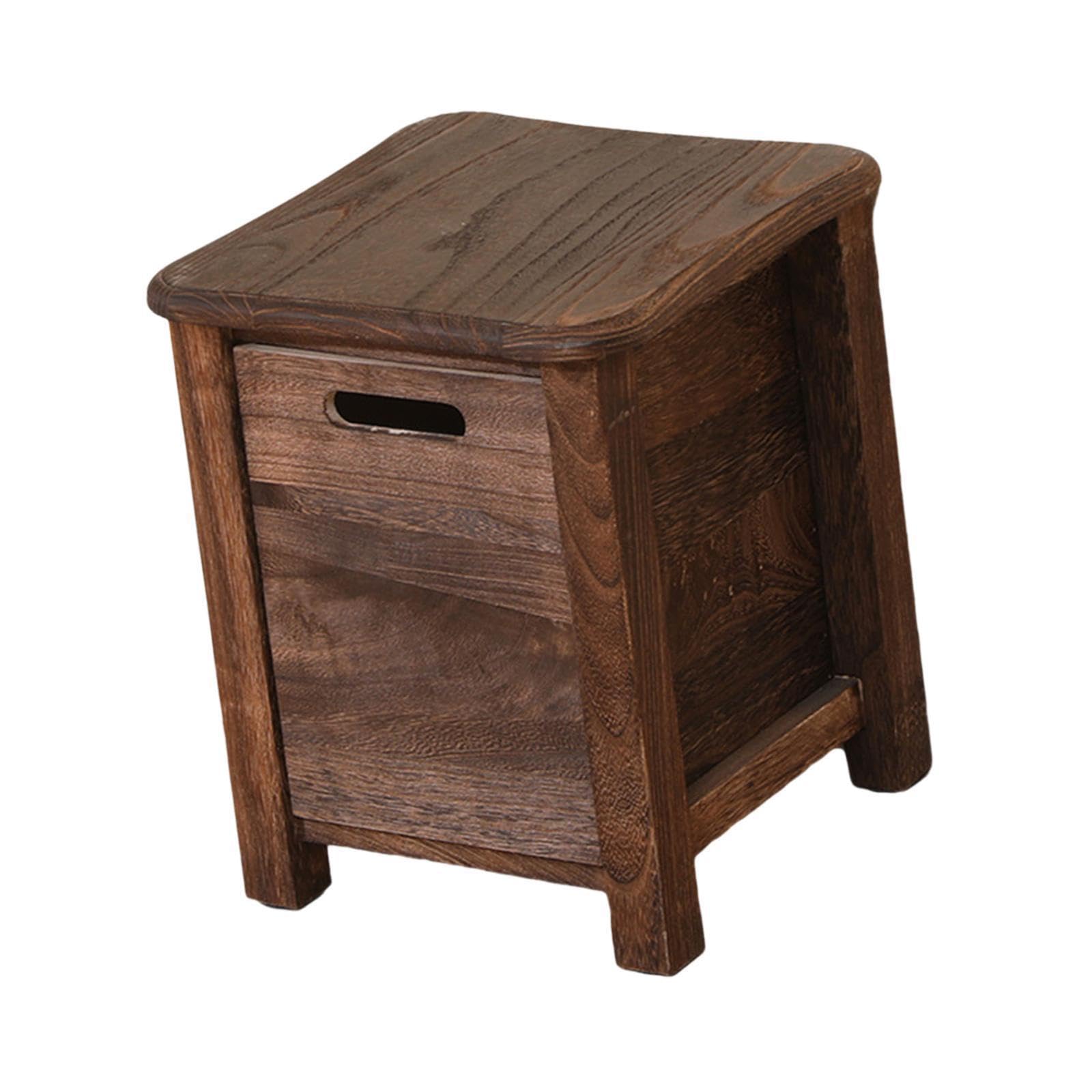 Taburete Redondeado para Cambiar Zapatos, pequeño Taburete de para | con almacenamiento, versátil para cualquier habitación. Mueble estable para cambiar zapatos, oficina, apartamento,