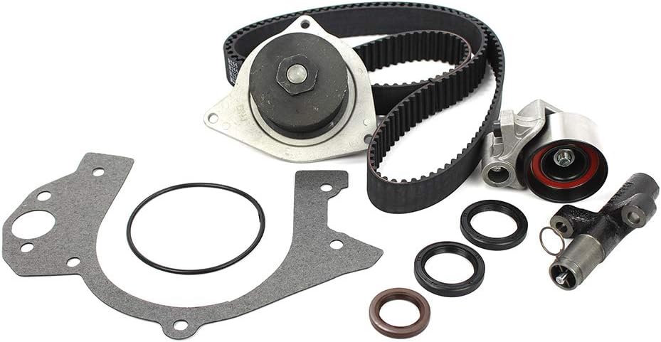 DNJ TBK1145AWP Timing Belt Kit with Water Pump for 1995-1997 Chrysler, Dodge, Eagle, Plymouth Concorde, Intrepid, LHS 3.5L V6 24V SOHC 3497cc