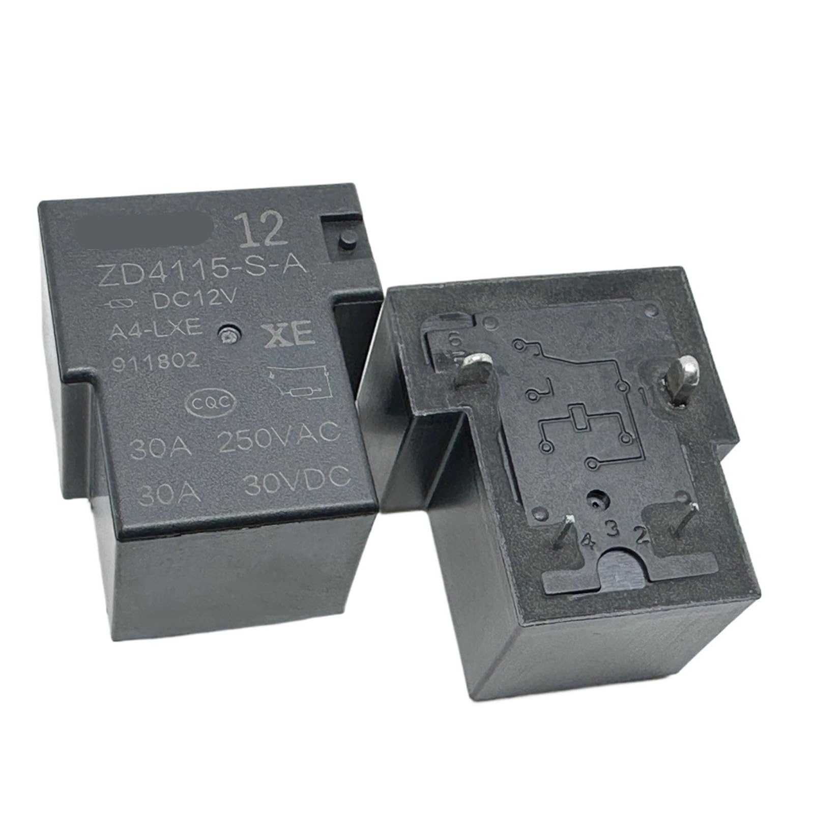 Relais ZD4115-SA DC12V évite les pannes de circuit de puissance de voiture 30A 4 broches