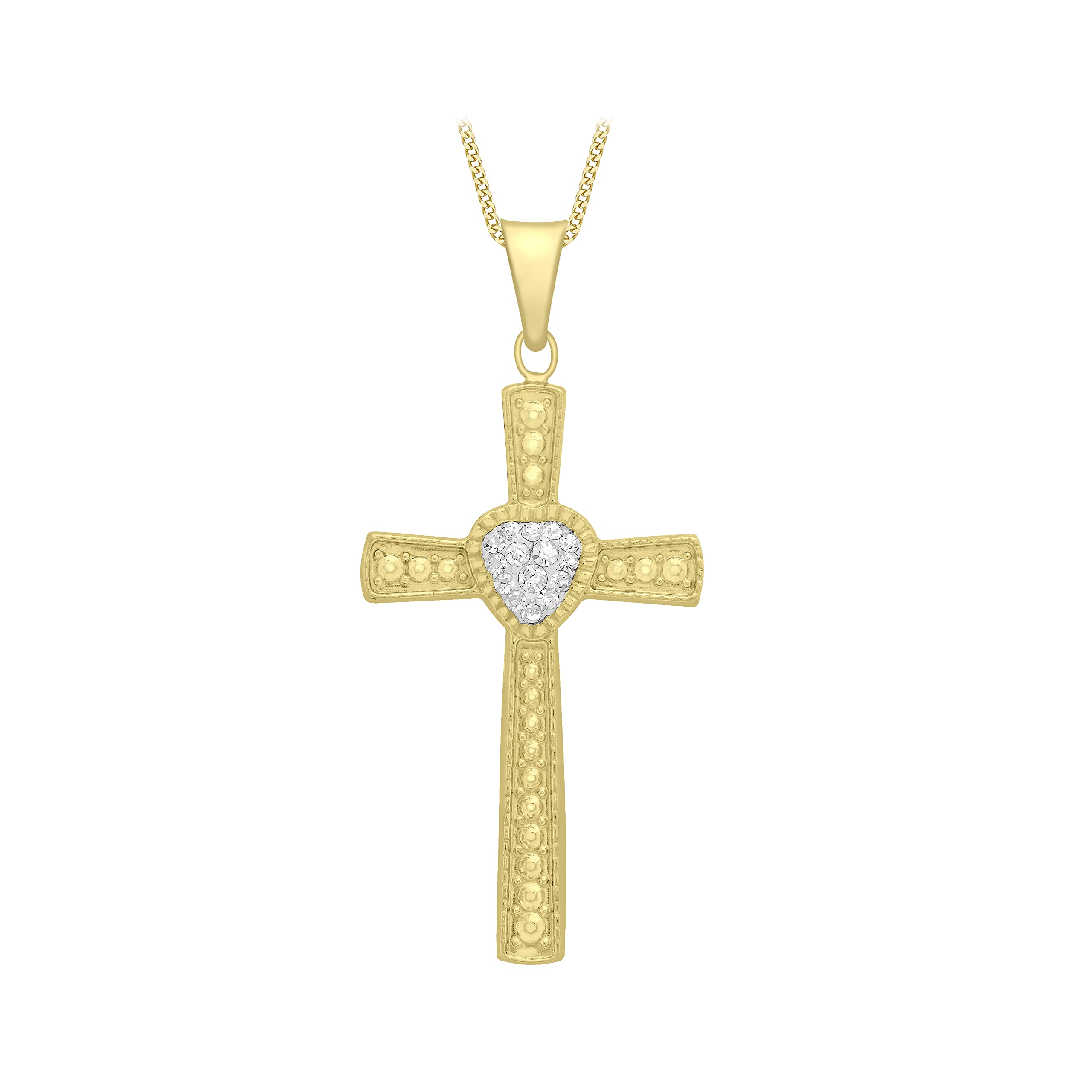 CARISSIMA Gold Collar de mujer con oro amarillo de 9 quilates (375/1000), cristal, 46 cm
