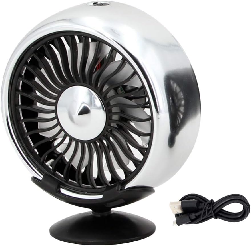 Wakauto ミニ車のusbファンポータブル冷却ファン車の空気抜きクリップファン自動冷却