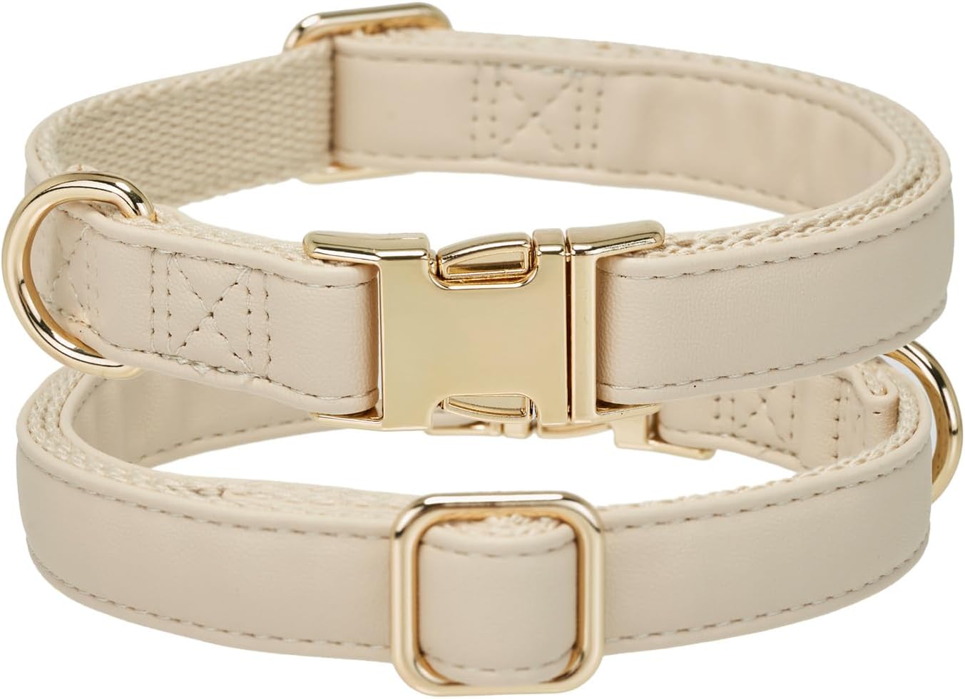 Collar de cuero clásico suave para perro tamaño pequeño