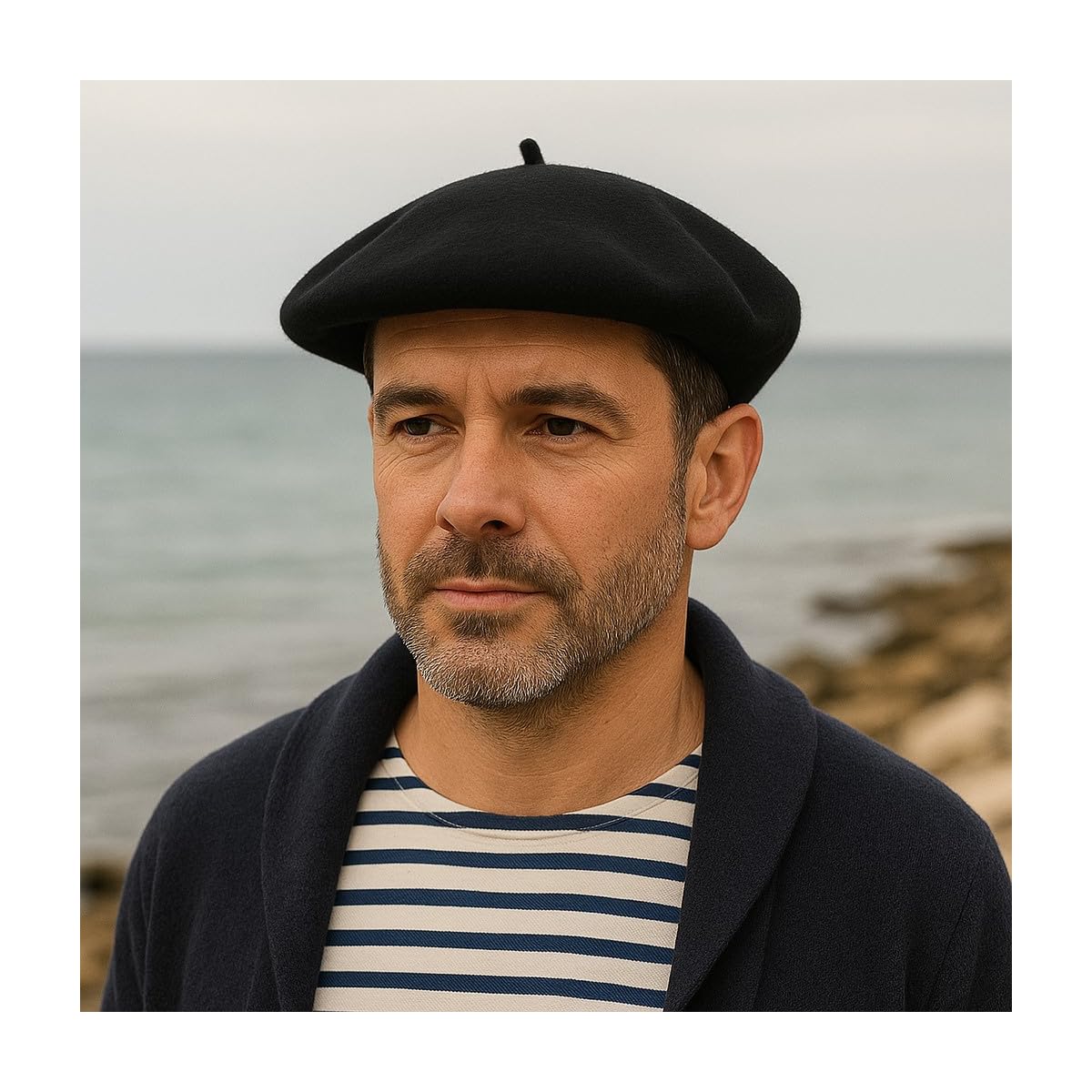 Traclet Beret Vasco Elosegui Basica Negro - Made in País Vasco