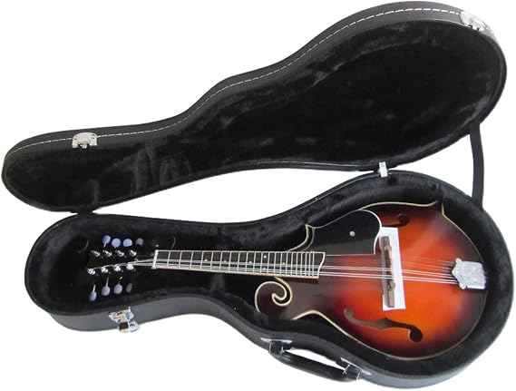 F-type 8-string Mandolin Instrument F-type Mandolin Eight-string Mandolin With Leather Case Mandolin Instrument for Beginner