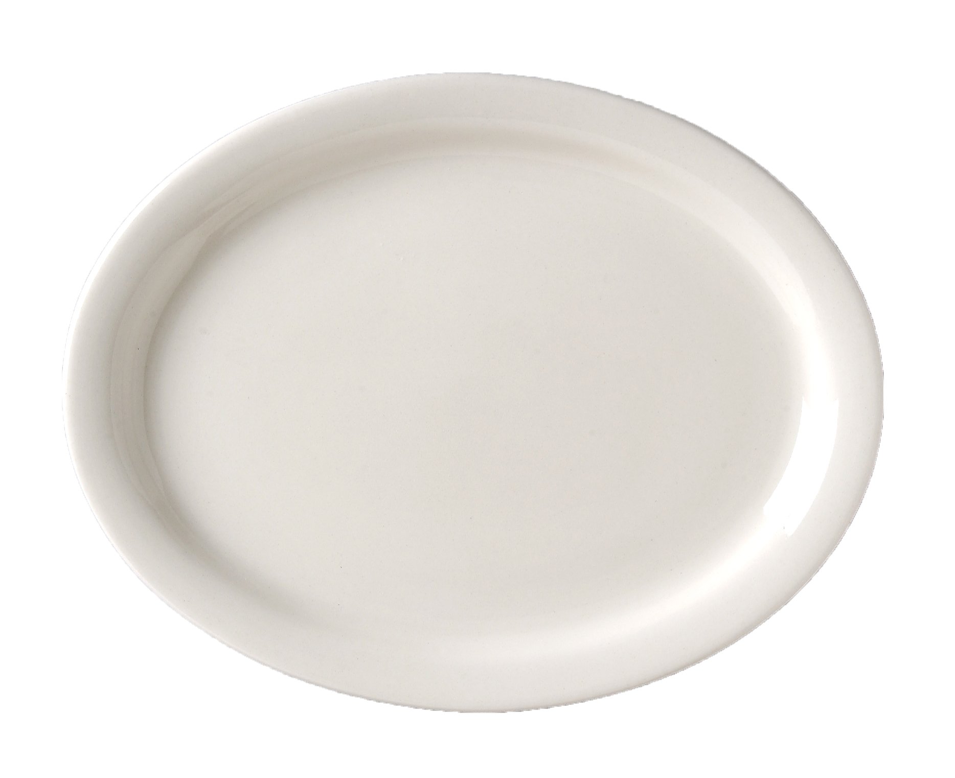 Vista NR Platter by Vertex China – Bone White, Pack of 24, Model VNR-12