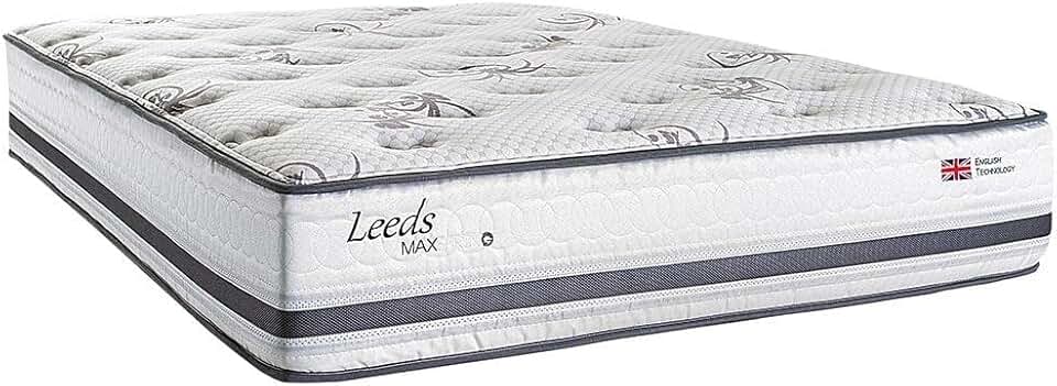 Colchão King Tamanho 30x193x203 cm Herval Leeds, Molas Maxspring
