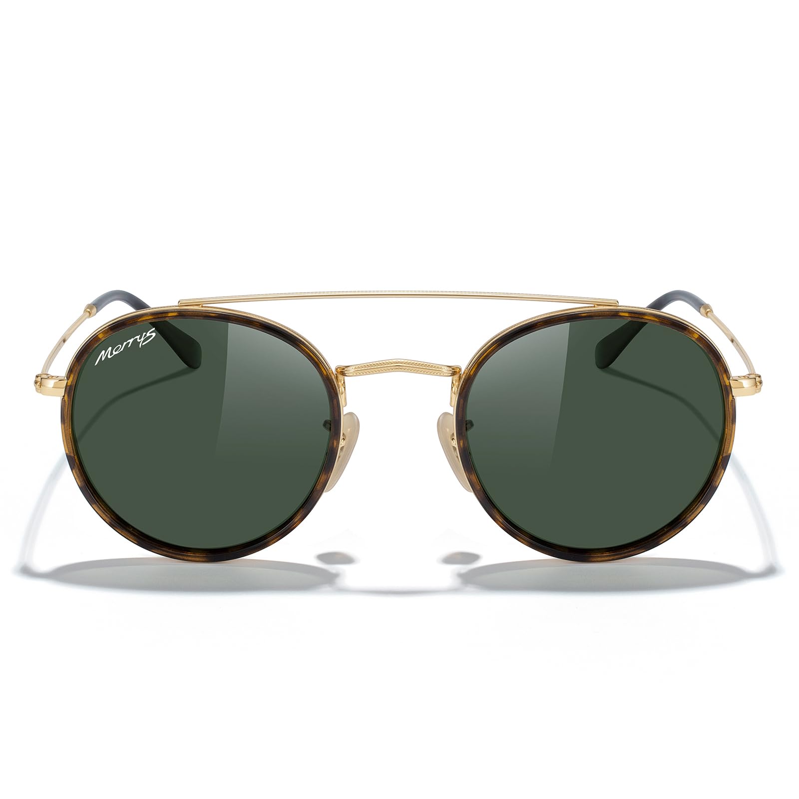 MERRY'S Retro Round Polarized Sunglasses