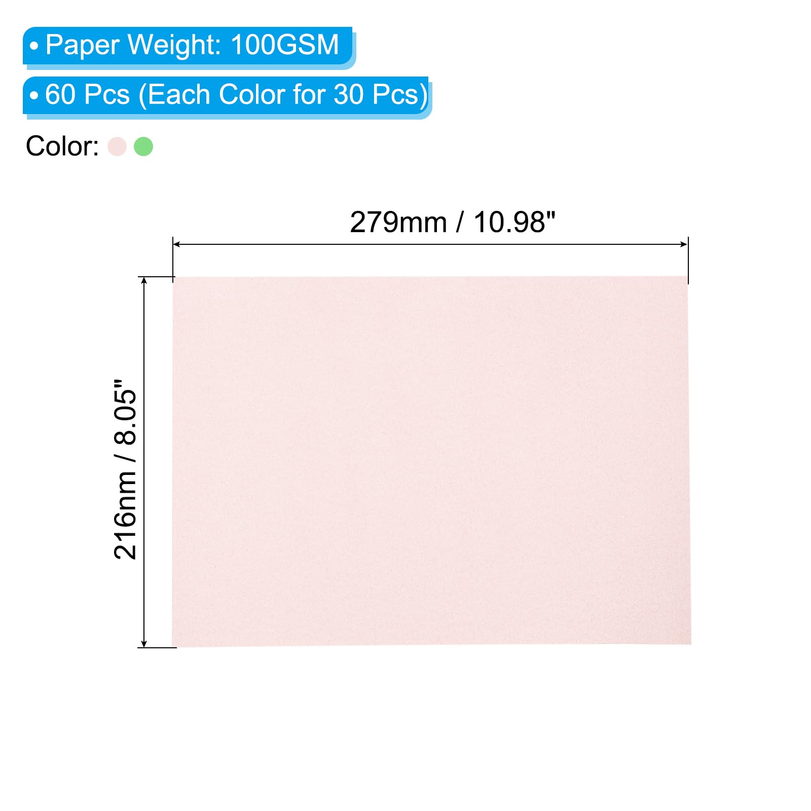 PATIKIL 60 Sheets Vellum Paper 8.5x11inches - Image 2