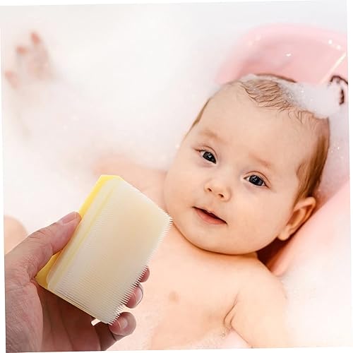 Miniatura 4 de Material de esponja premium 2 unids Cepillo táctil para niños Cepillo de masaje del cuero cabelludo Cepillo de masaje corporal Scrubber Shampoo