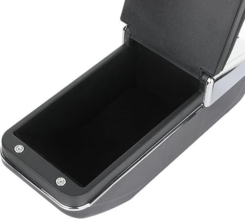 Miniatura 4 de ROADFAR Piezas interiores de cuero negras para el interior del automóvil, repuesto de la caja del reposabrazos de la consola central para Mitsubishi